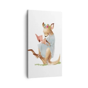 Obraz na plátne - Prečítaj mi, mama - 45x80 cm