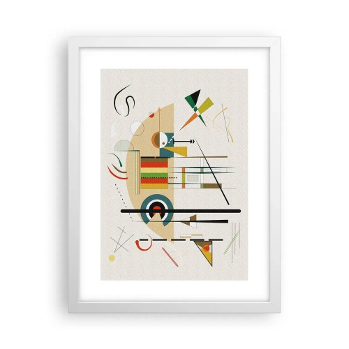 Plagát v bielom ráme - A svet sa smeje - 30x40 cm