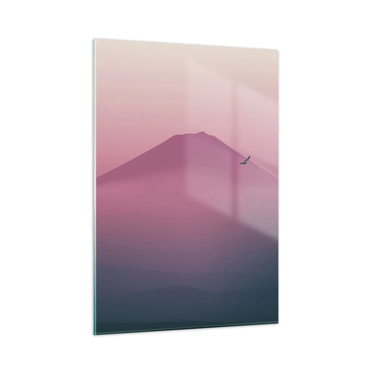 Obraz na skle - Pútnici nad oblakmi - 50x70 cm