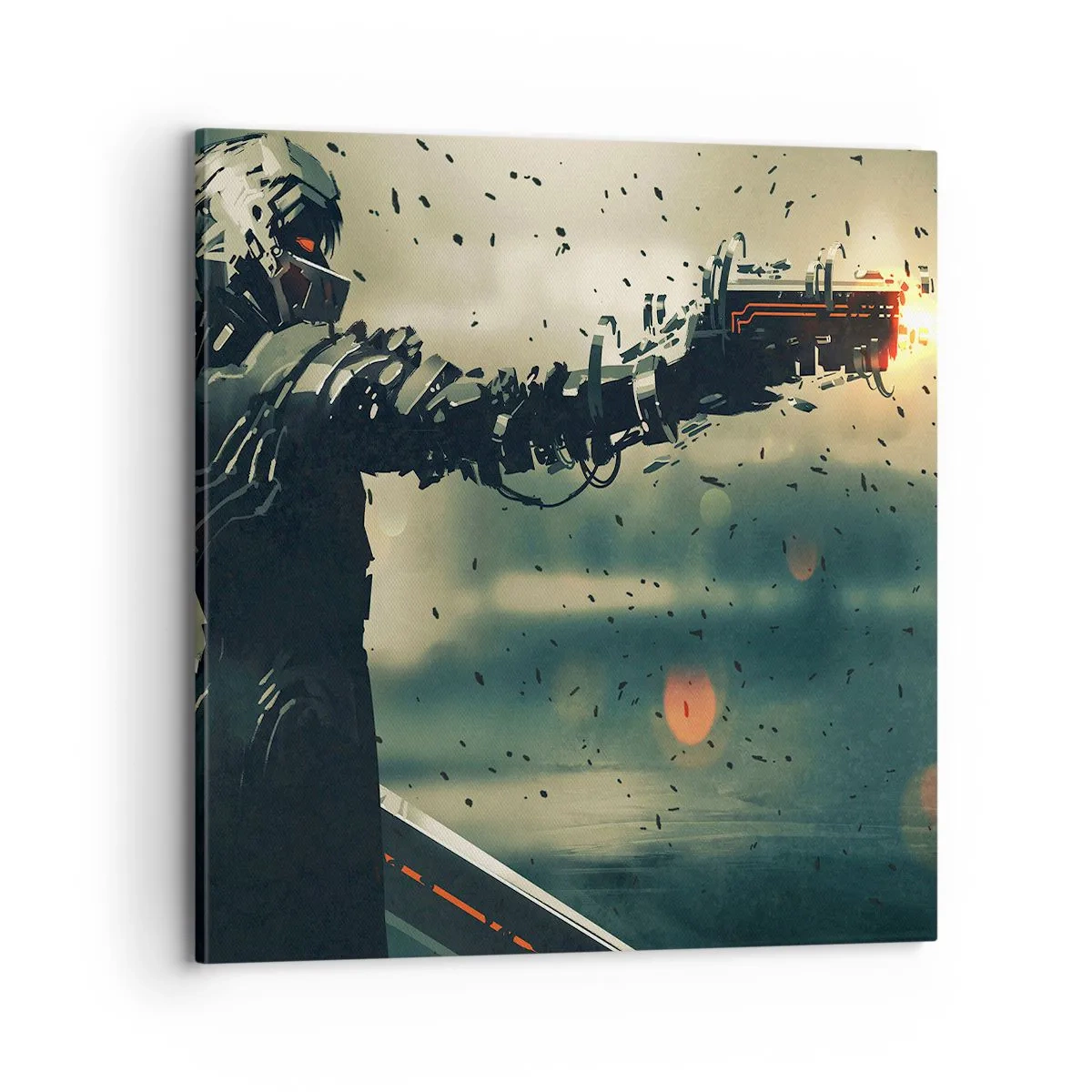 Obraz na plátne - Vražedná zbraň - tvoj vlastný terminátor - 70x70 cm