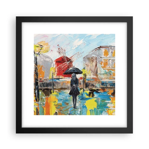 Plagát v čiernom ráme - Parížske legendy - 30x30 cm