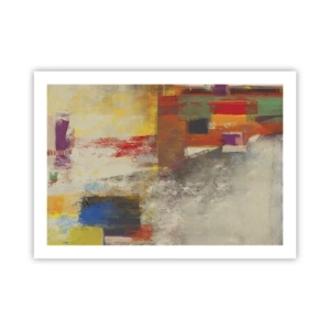 Plagát - Geometria farieb - 70x50 cm