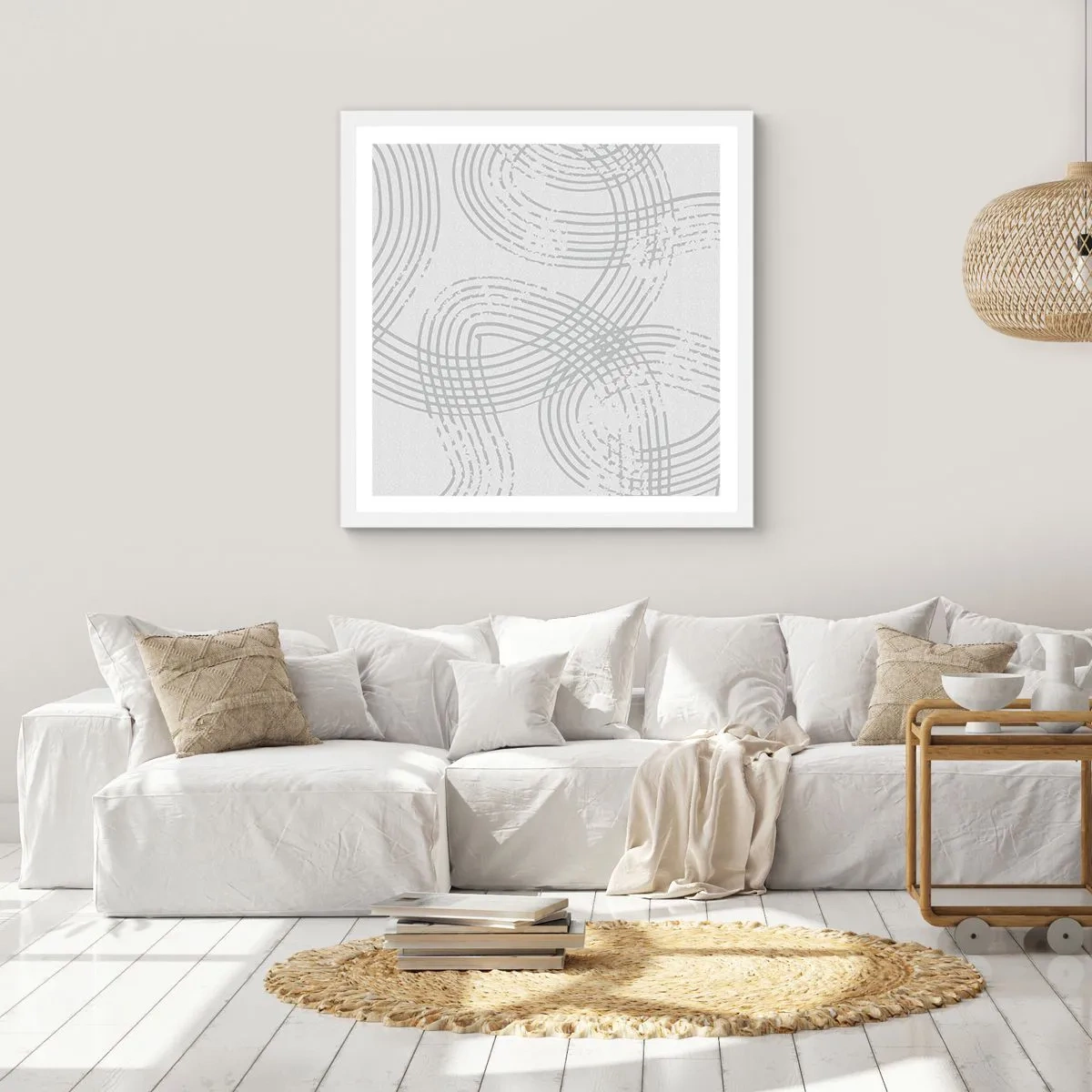 Plagát v bielom ráme - Jednoduché východisko neexistuje - 50x50 cm