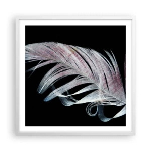 Plagát v bielom ráme - Premýšľajte o dotyku - 60x60 cm