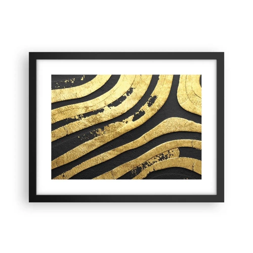 Plagát v čiernom ráme - Všetko plynie - 40x30 cm