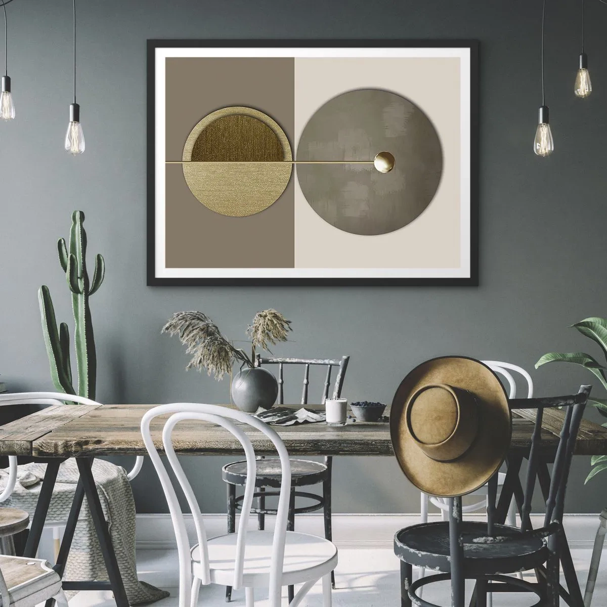 Plagát v čiernom ráme - Dokonalá rovnováha - 70x50 cm