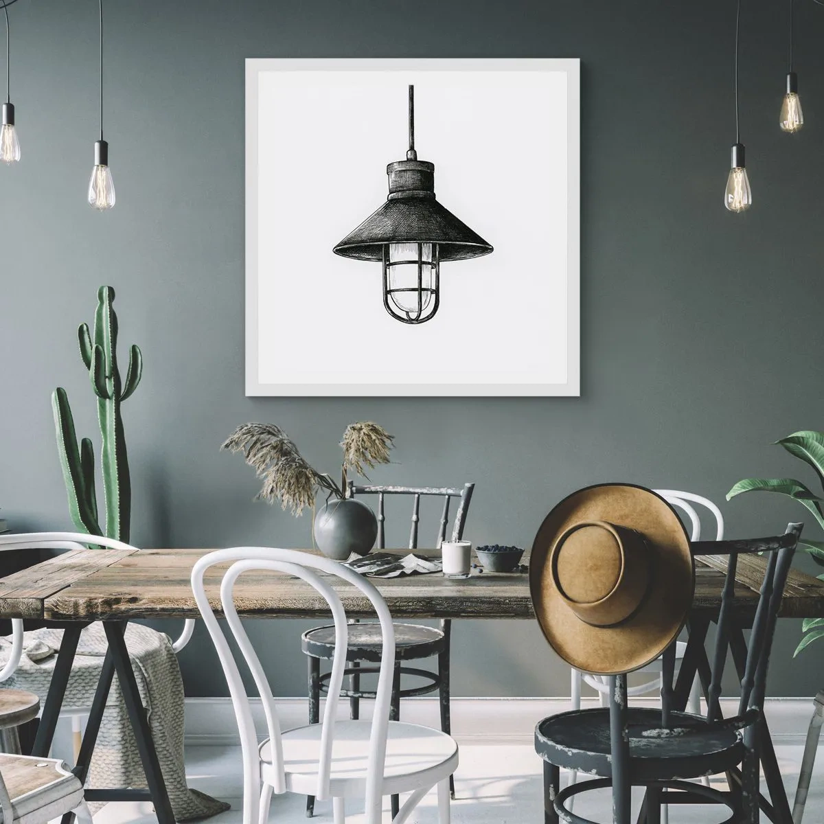 Plagát v bielom ráme - Ako pred rokmi… - 30x30 cm