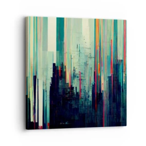 Obraz na plátne - Futuristické mesto - 30x30 cm