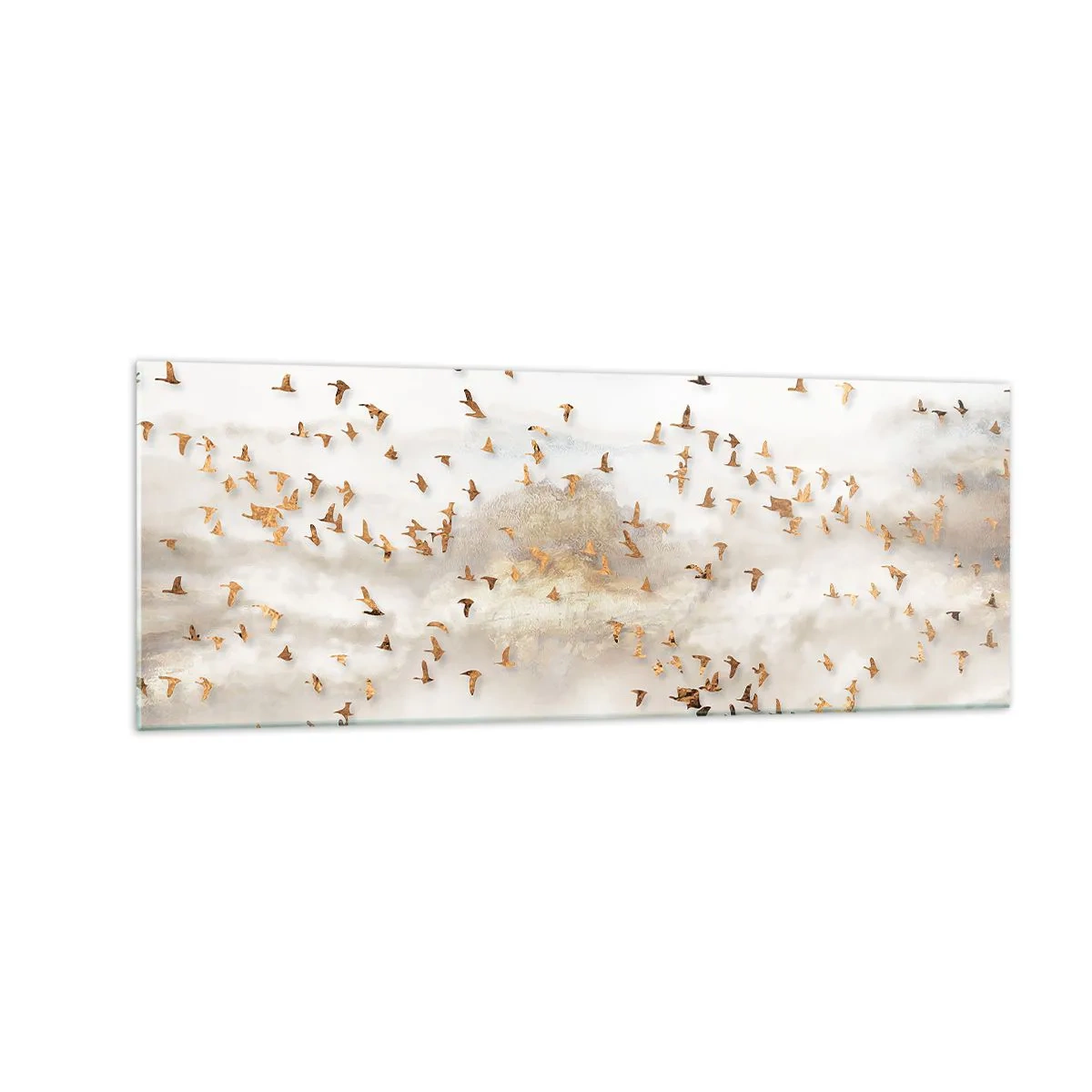 Obraz na skle - Už je čas... - 140x50 cm