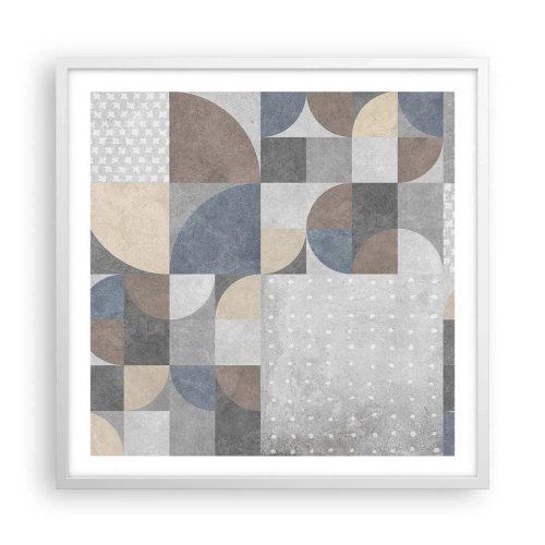 Plagát v bielom ráme - Keramická fantázia - 60x60 cm