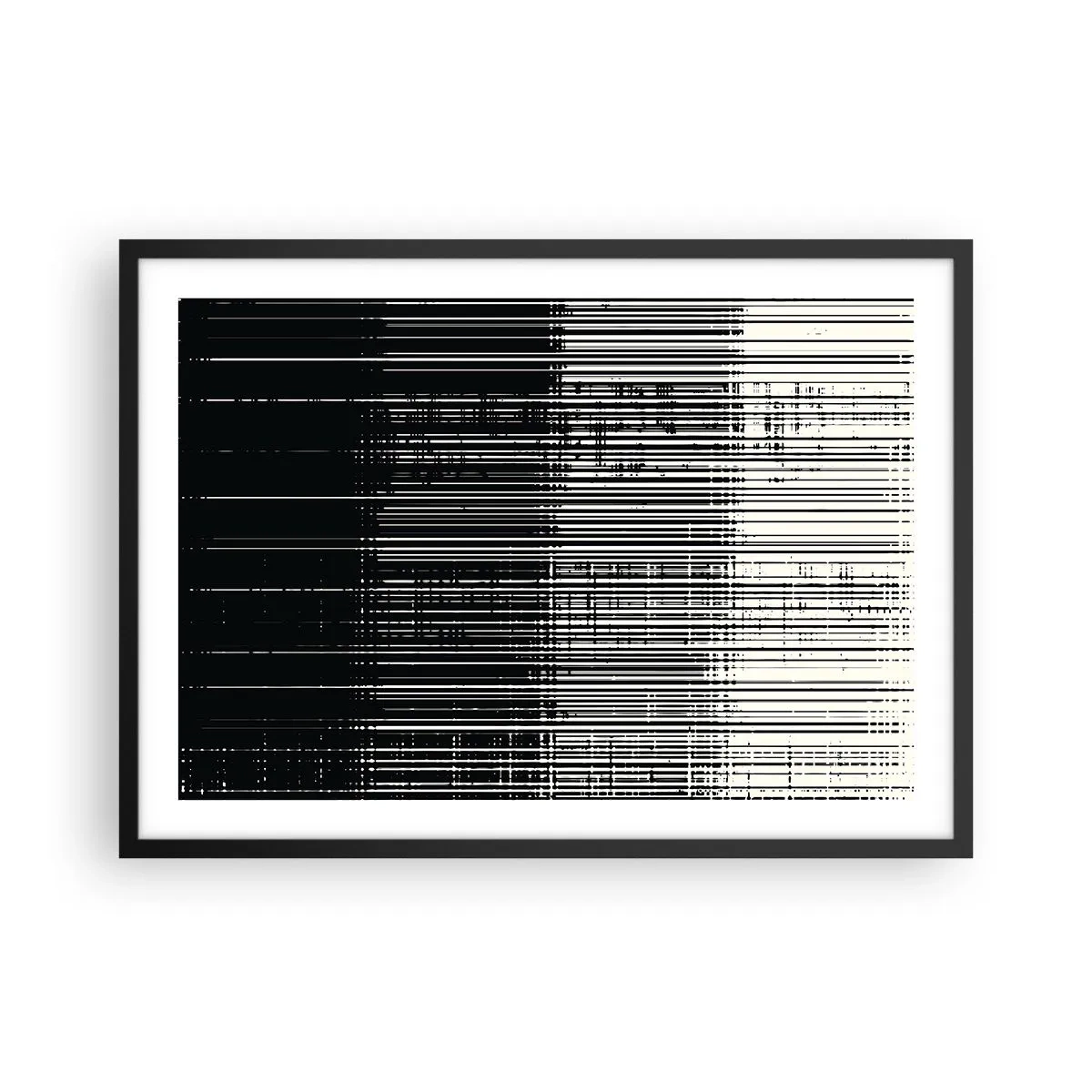 Plagát v čiernom ráme - Vlny a vibrácie - 70x50 cm