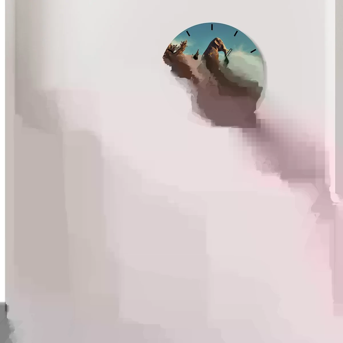 Nástenné hodiny - Nový uhol pohľadu - 40x40 cm