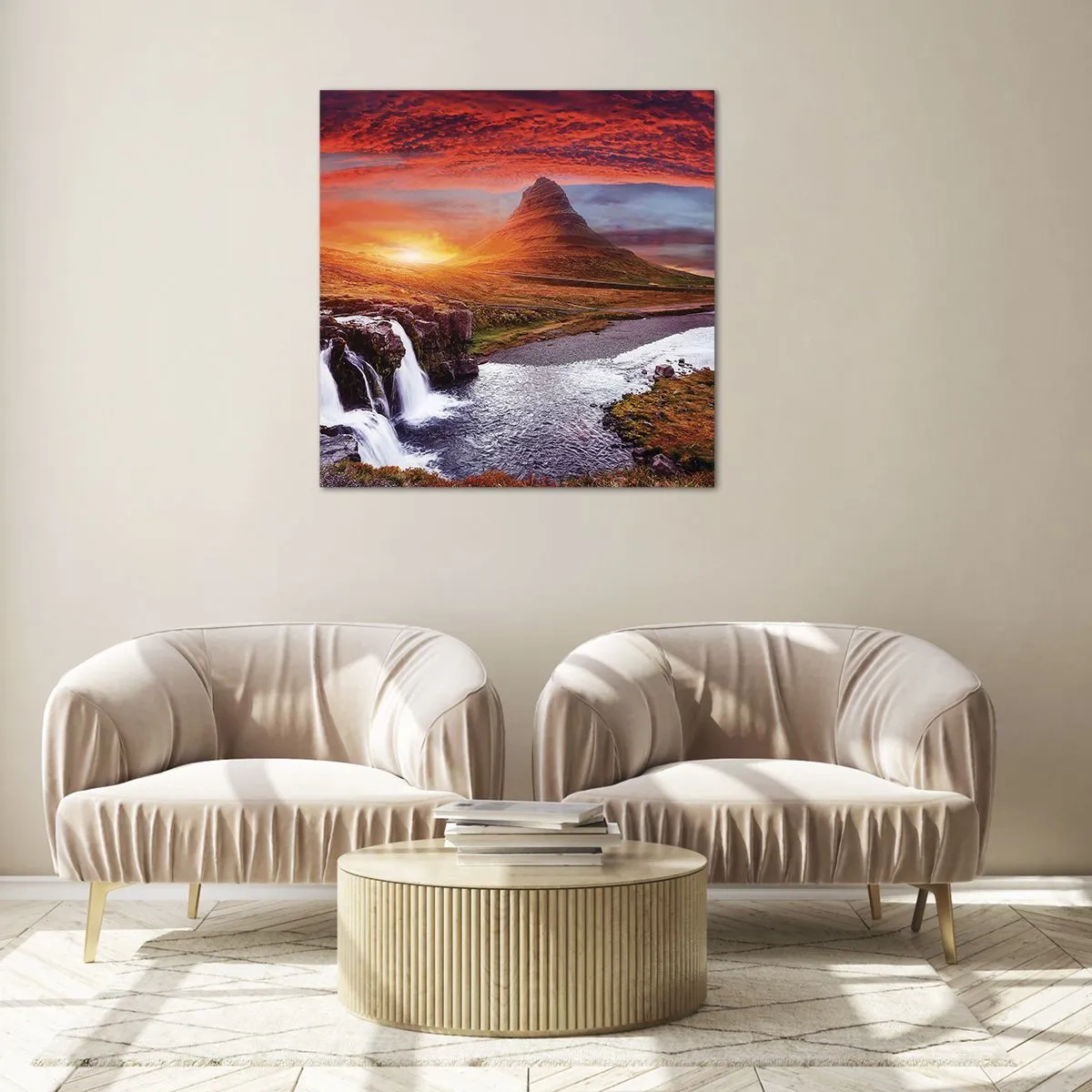 Obraz na skle - Pohľad na Stredozem - 70x70 cm