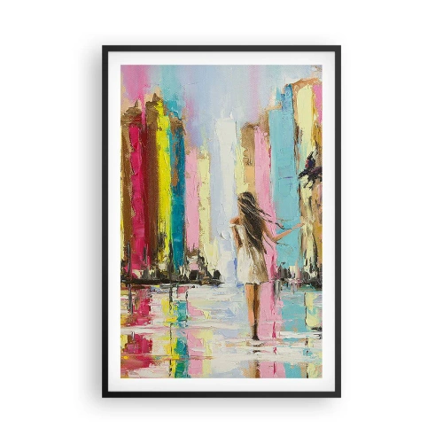 Plagát v čiernom ráme - Poď so mnou - 61x91 cm