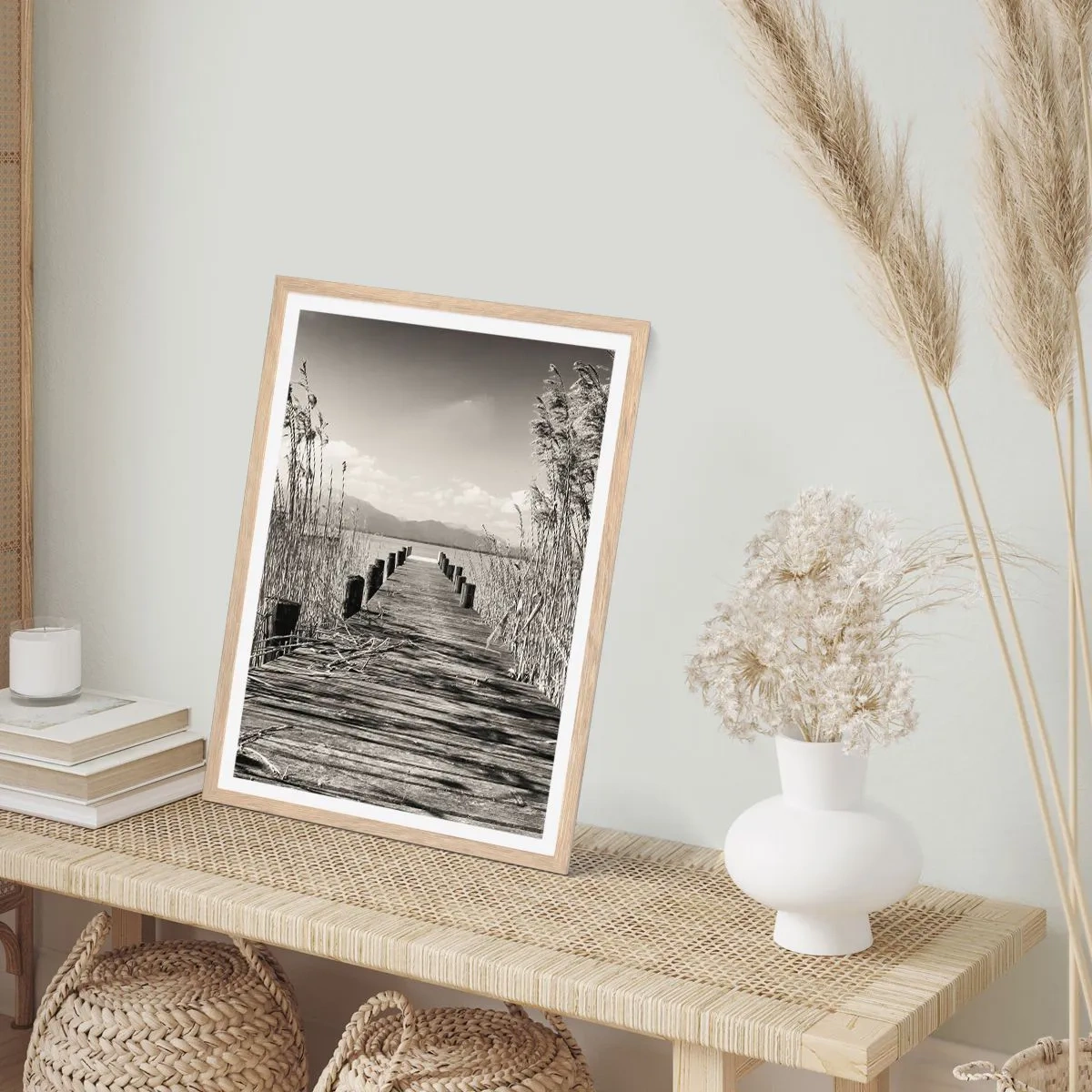 Plagát v ráme zo svetlého duba - V ústraní tráv - 40x50 cm