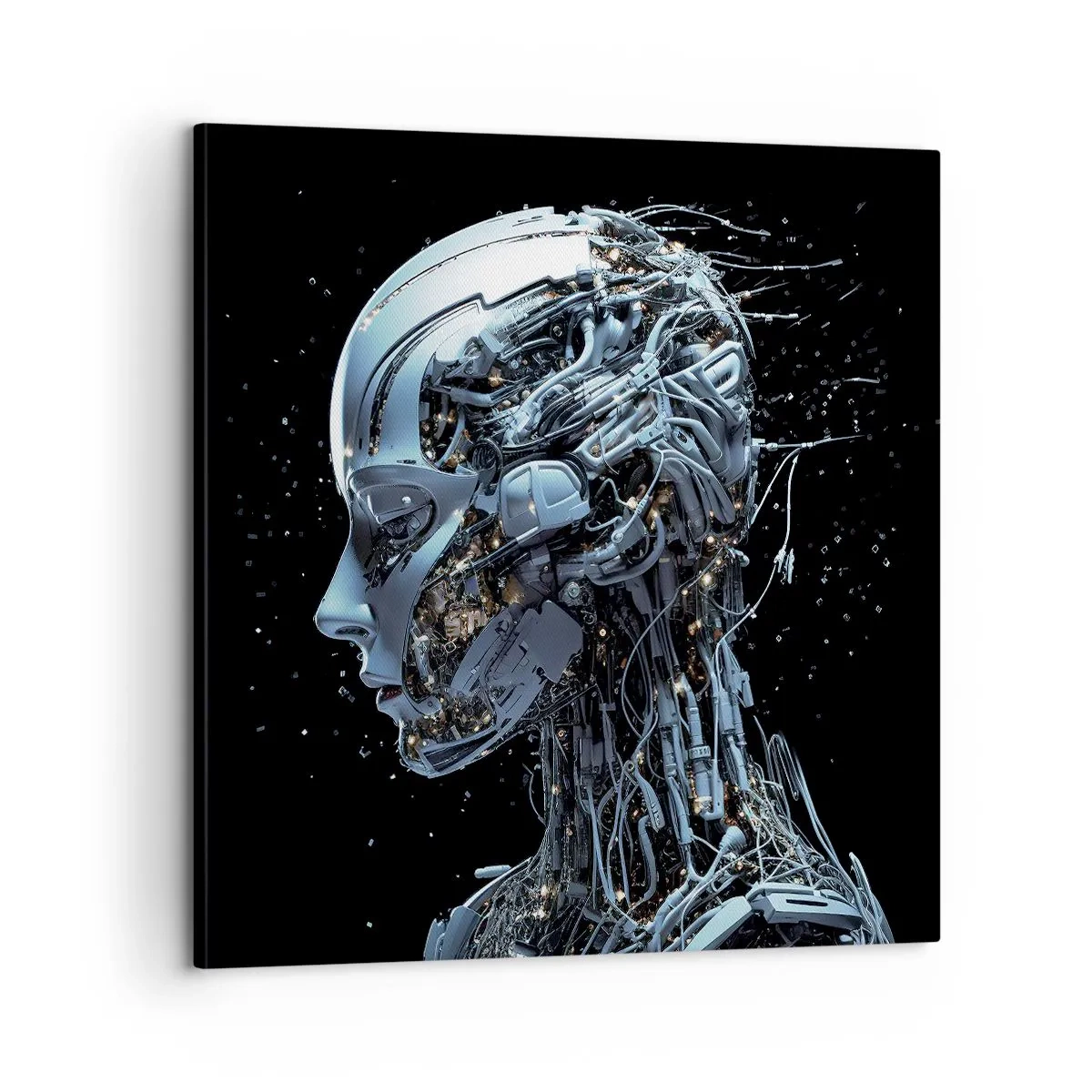 Obraz na plátne - Technológia je žena - 60x60 cm