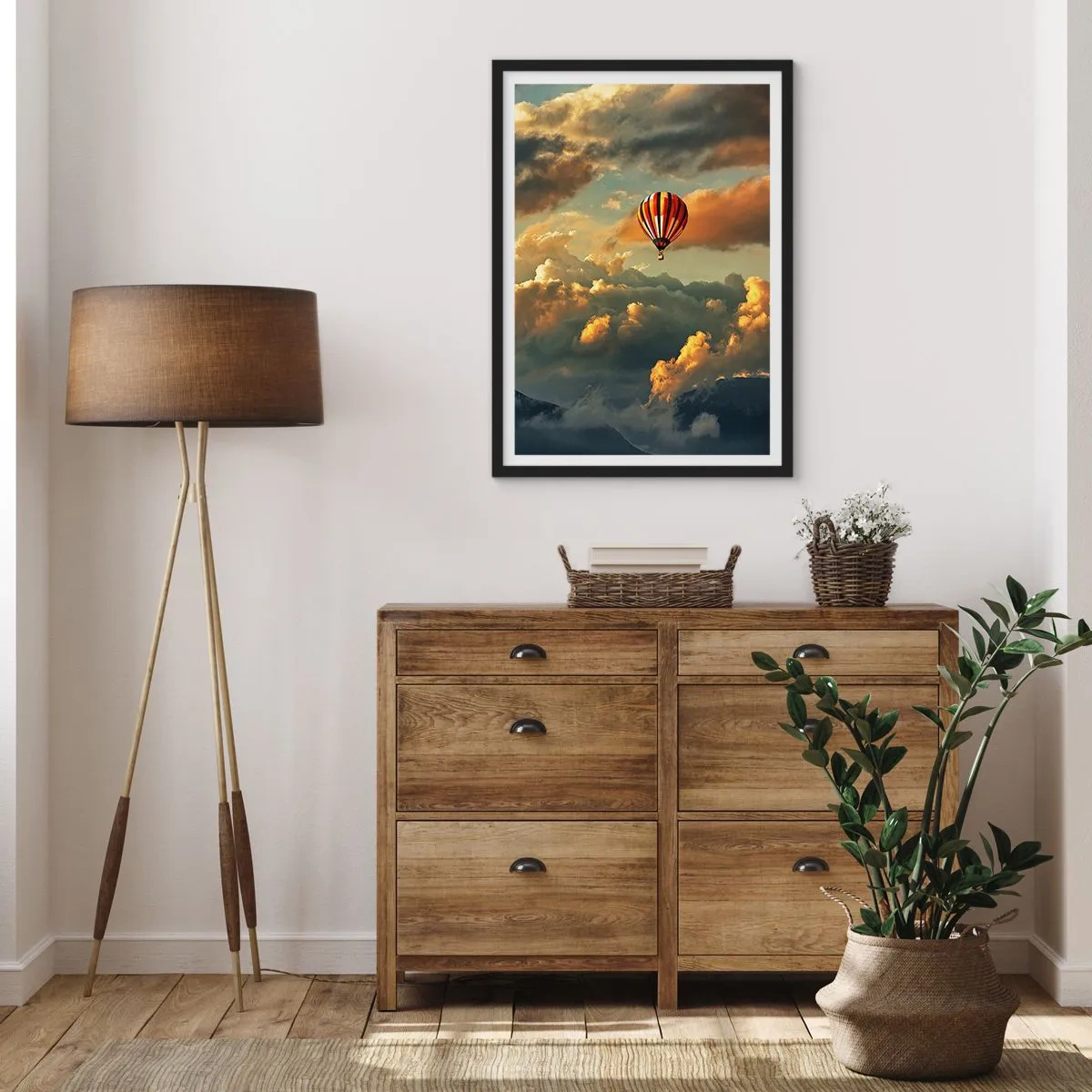 Plagát v čiernom ráme - Letím, lebo chcem - 40x50 cm