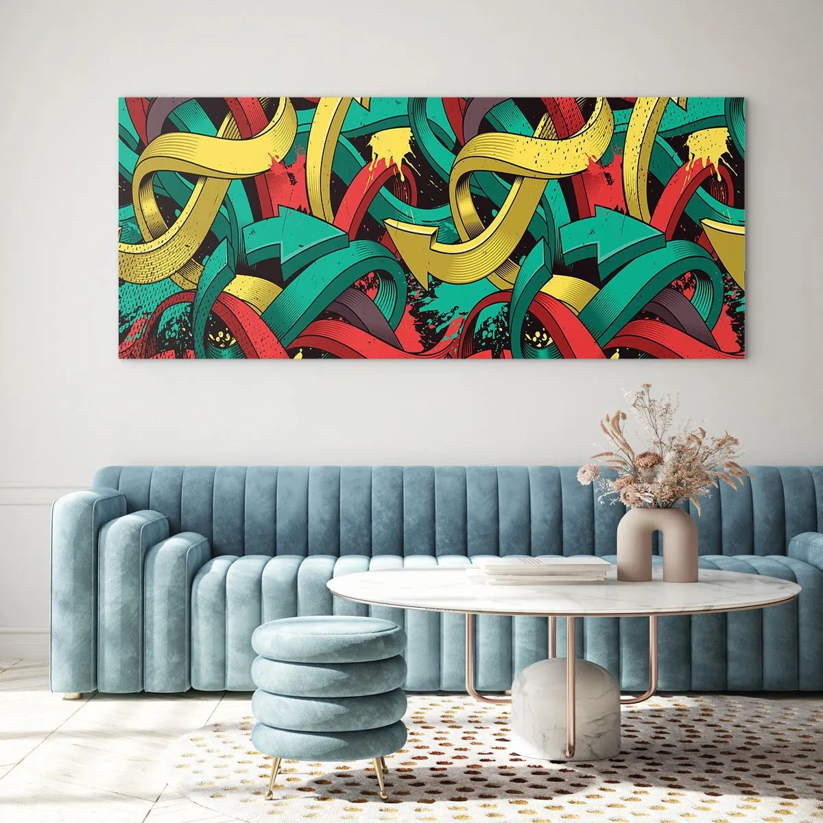 Obraz na skle - Kadiaľ do cieľa? - 100x40 cm