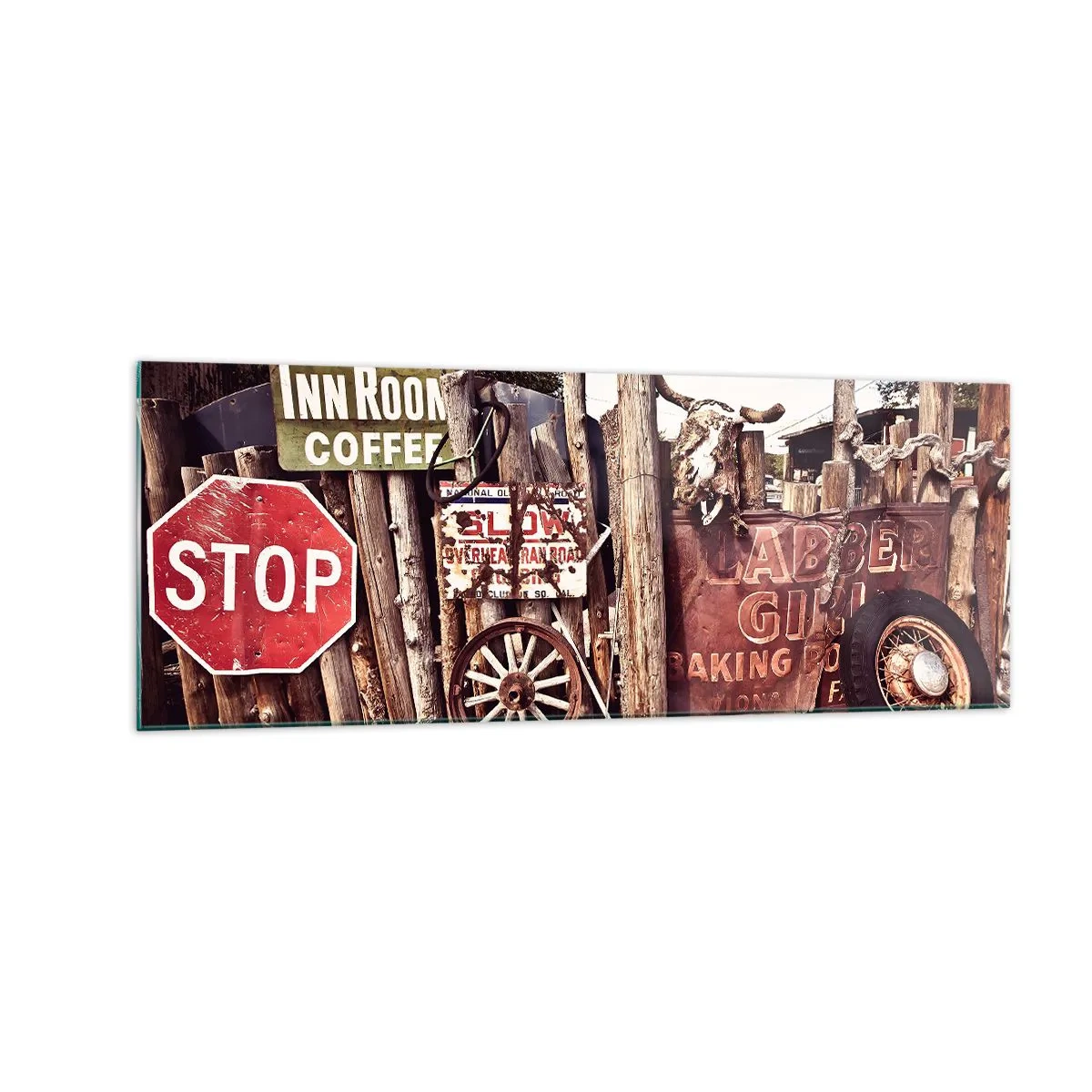 Obraz na skle - A čas sa zastavil - 140x50 cm