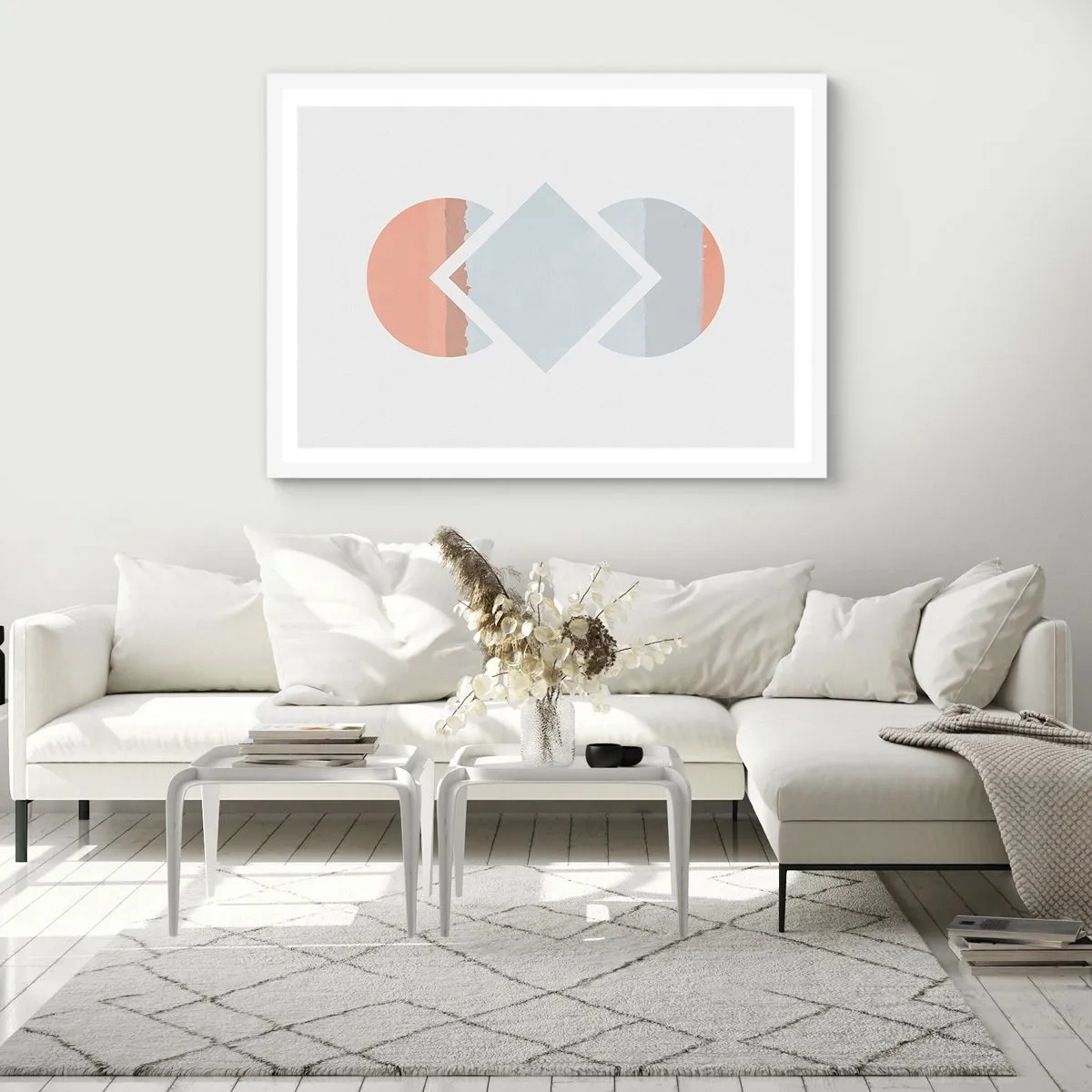 Plagát v bielom ráme - Situácia je jasná - 70x50 cm