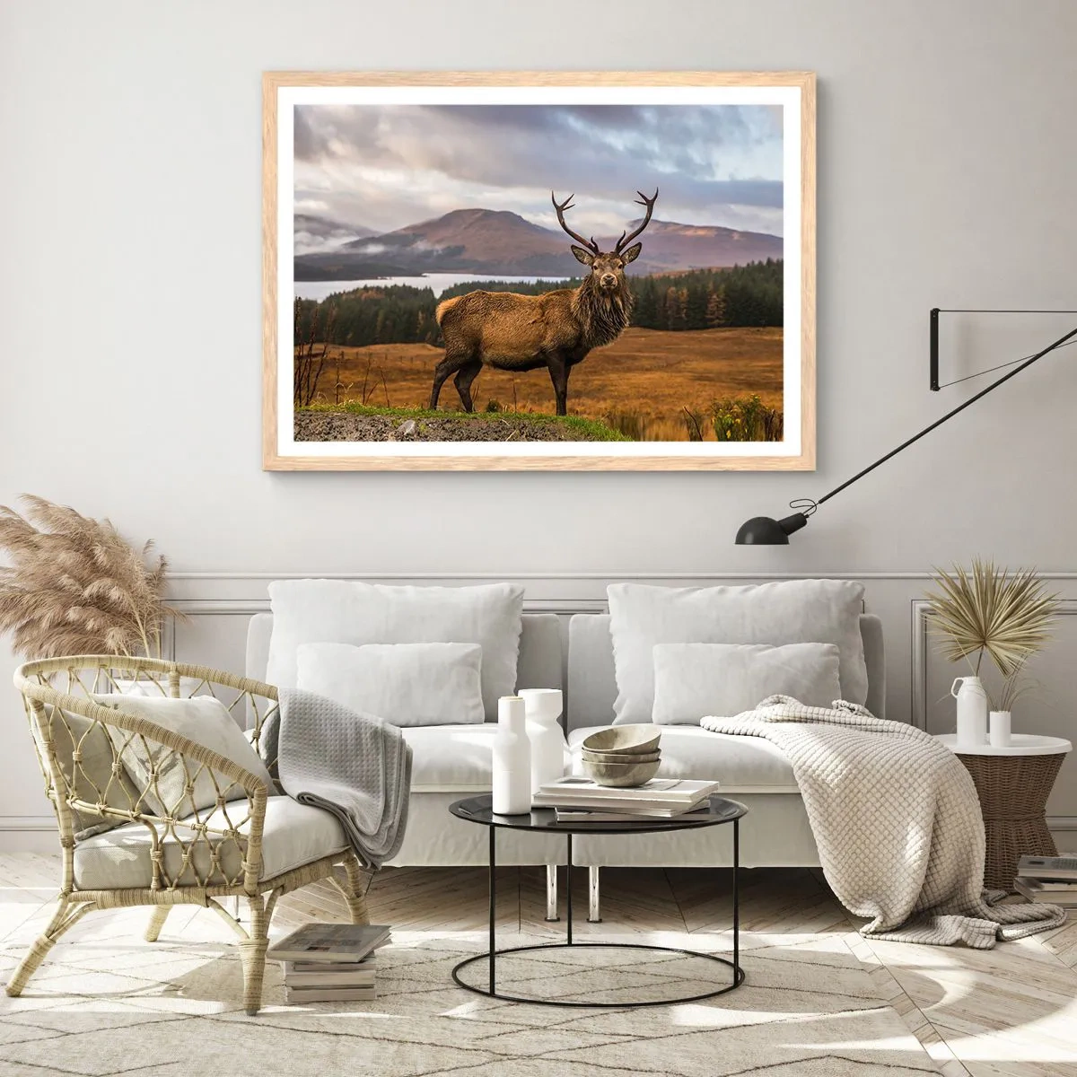 Plagát v ráme zo svetlého duba - Majestát prírody - 91x61 cm