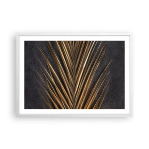 Plagát v bielom ráme - Zlato trópov - 70x50 cm