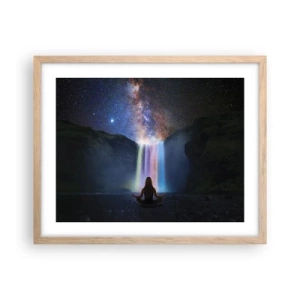 Plagát v ráme zo svetlého duba - Absolútna harmónia - 50x40 cm