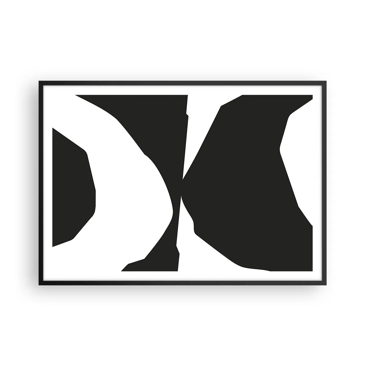 Plagát v čiernom ráme - Positive-negative - 100x70 cm