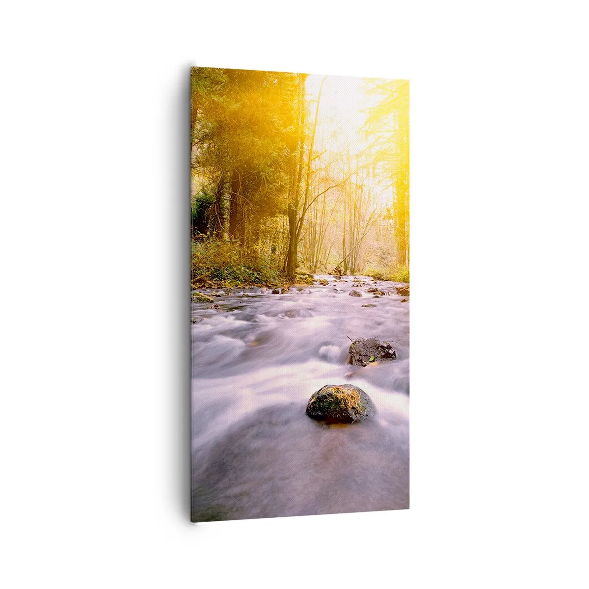 Obraz na plátne - Malachit v strieborno-zlatej podobe - 65x120 cm