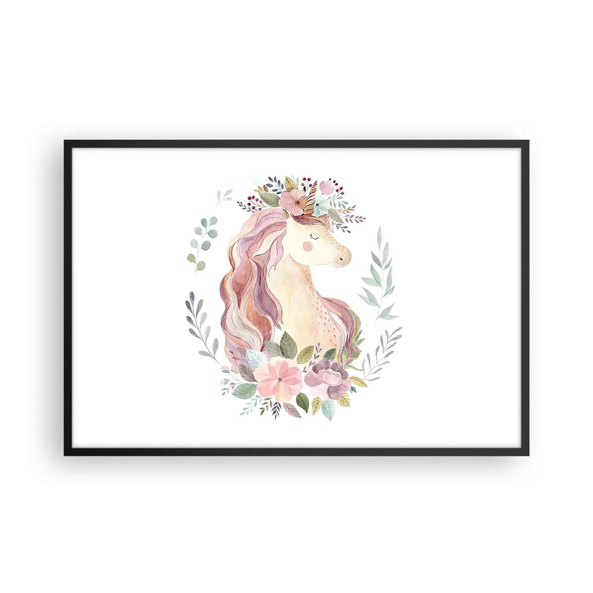 Plagát v čiernom ráme - Pozvánka do ríše rozprávok - 91x61 cm