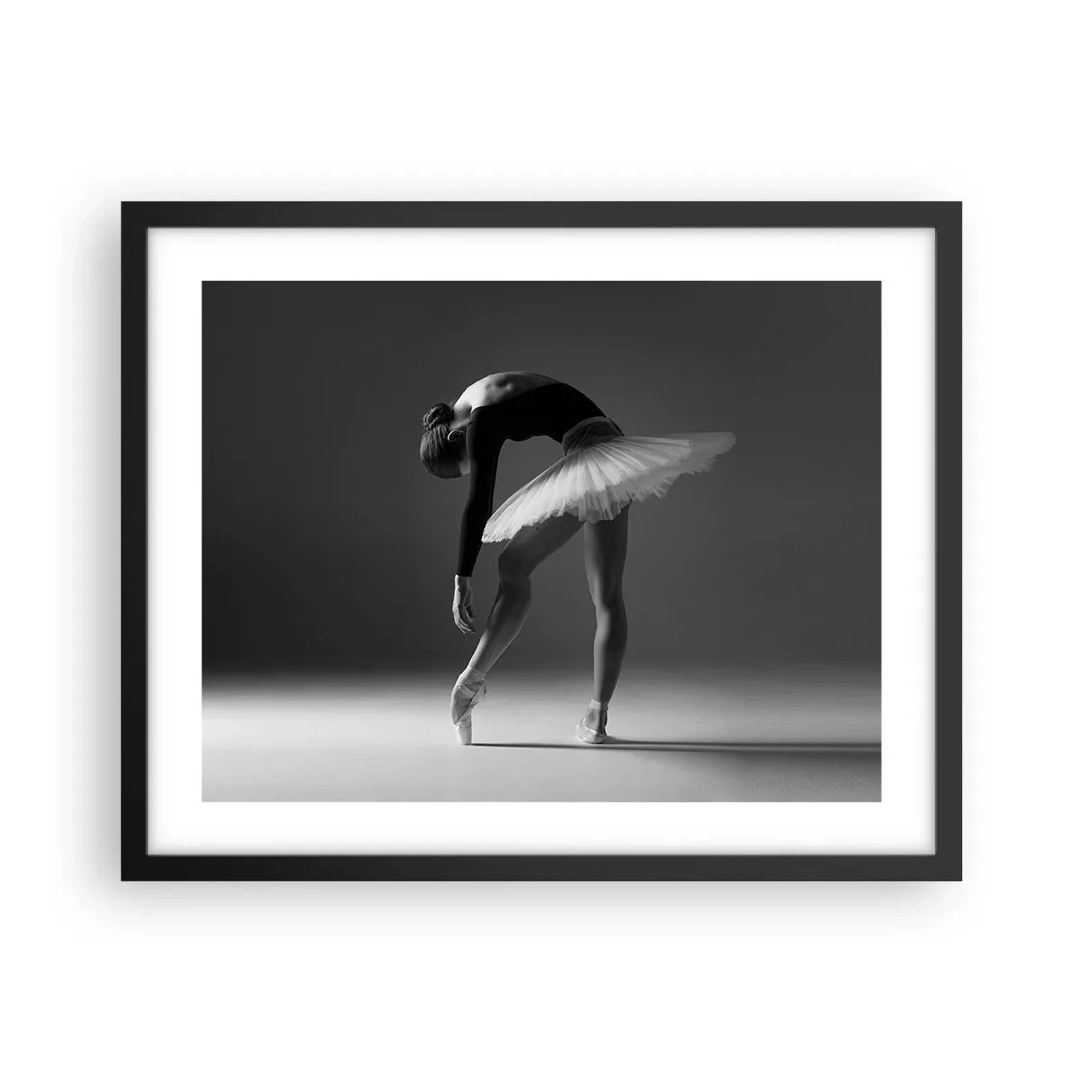 Plagát v čiernom ráme - Bella ballerina - 50x40 cm