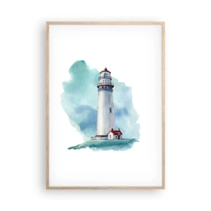 Plagát v ráme zo svetlého duba - Nežná sestra blankytu - 70x100 cm