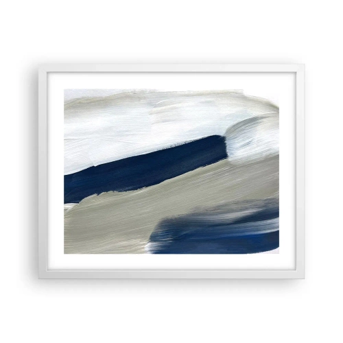 Plagát v bielom ráme - Stretnutie s bielou - 50x40 cm