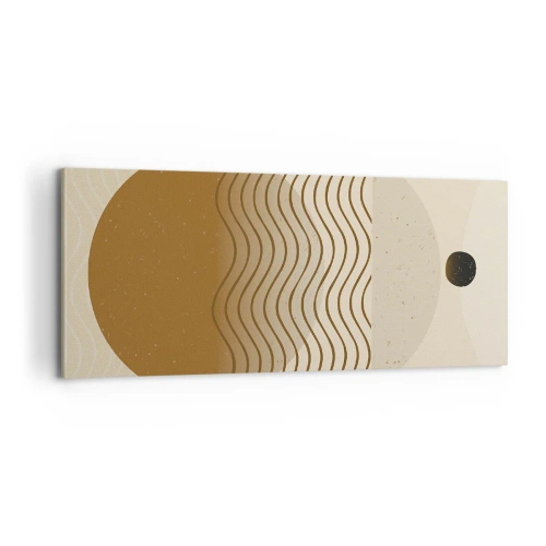 Obraz na plátne - O pôvode geometrických obrazcov - 100x40 cm