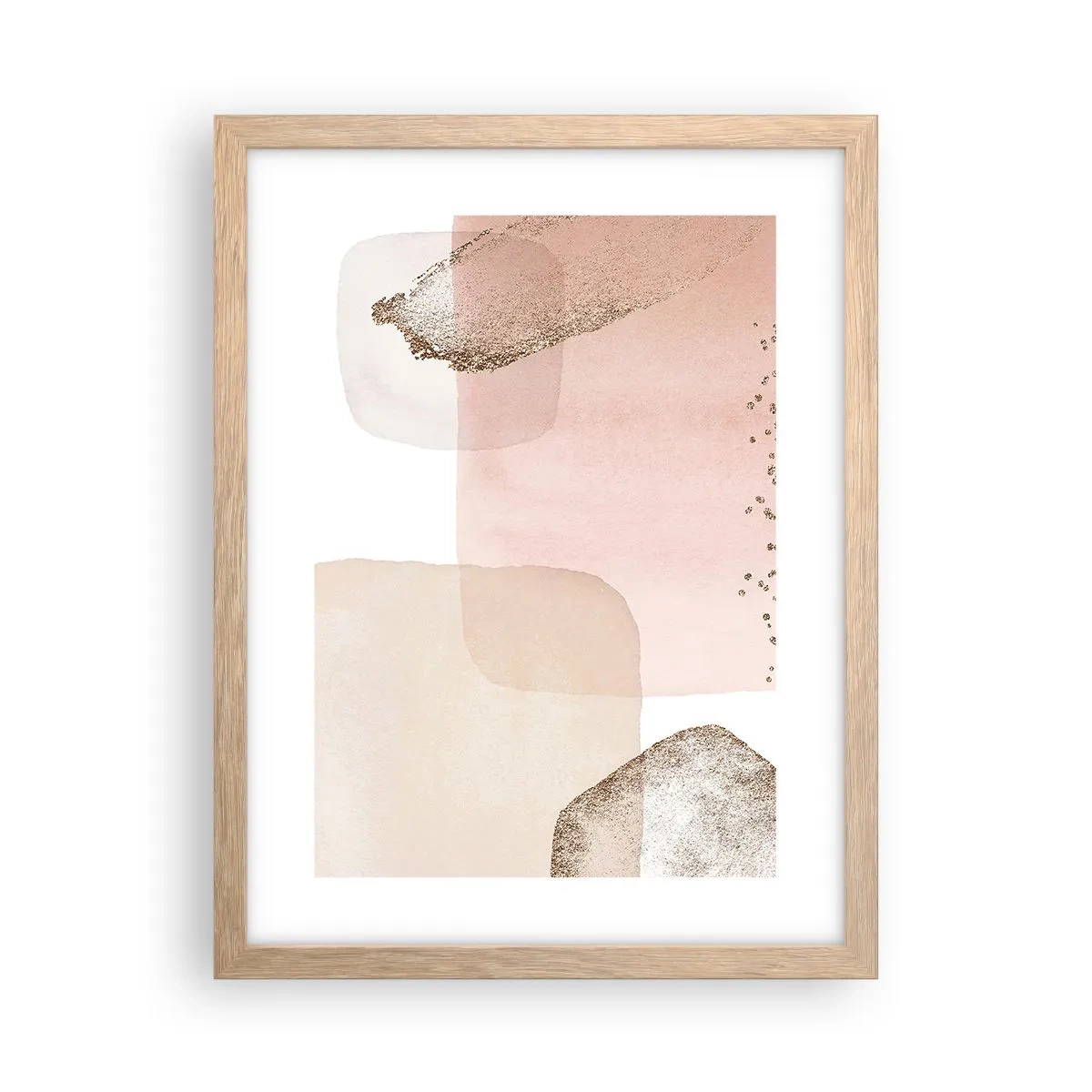 Plagát v ráme zo svetlého duba - Pohľad cez farby - 30x40 cm