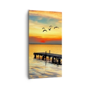 Obraz na plátne - Večerné návraty - 65x120 cm