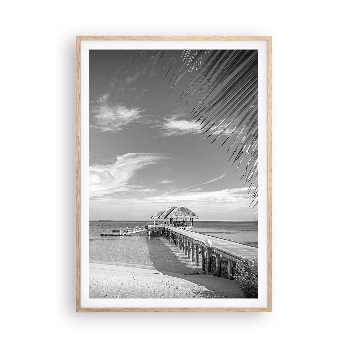 Plagát v ráme zo svetlého duba - Spomienka alebo sen? - 70x100 cm