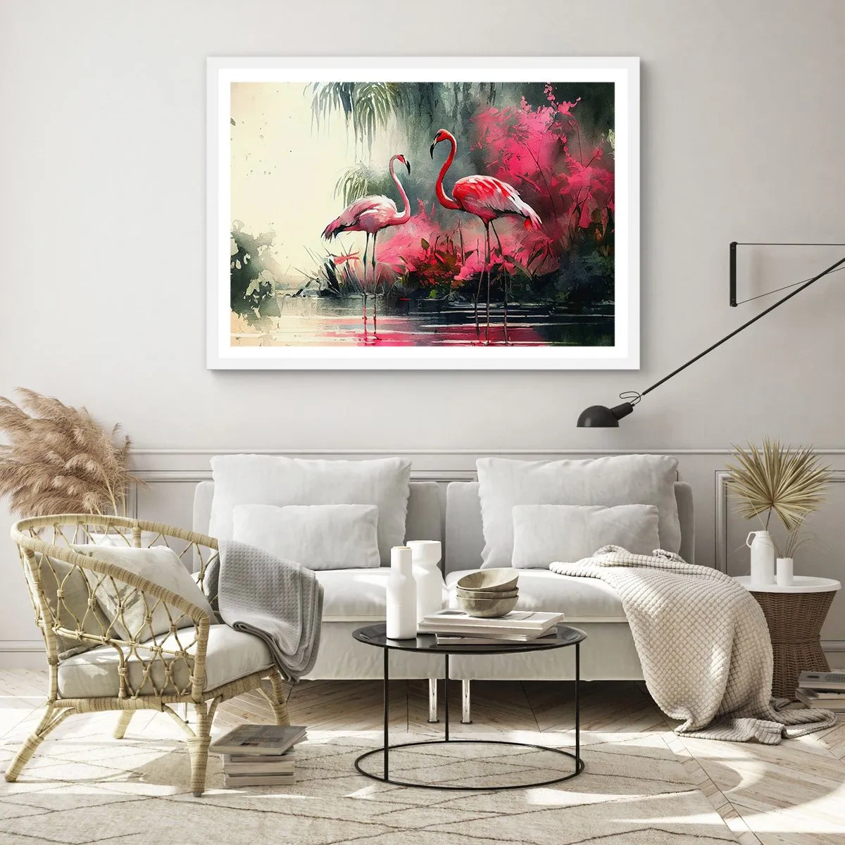 Plagát v bielom ráme - Hodiny prírodného kúzla - 40x30 cm