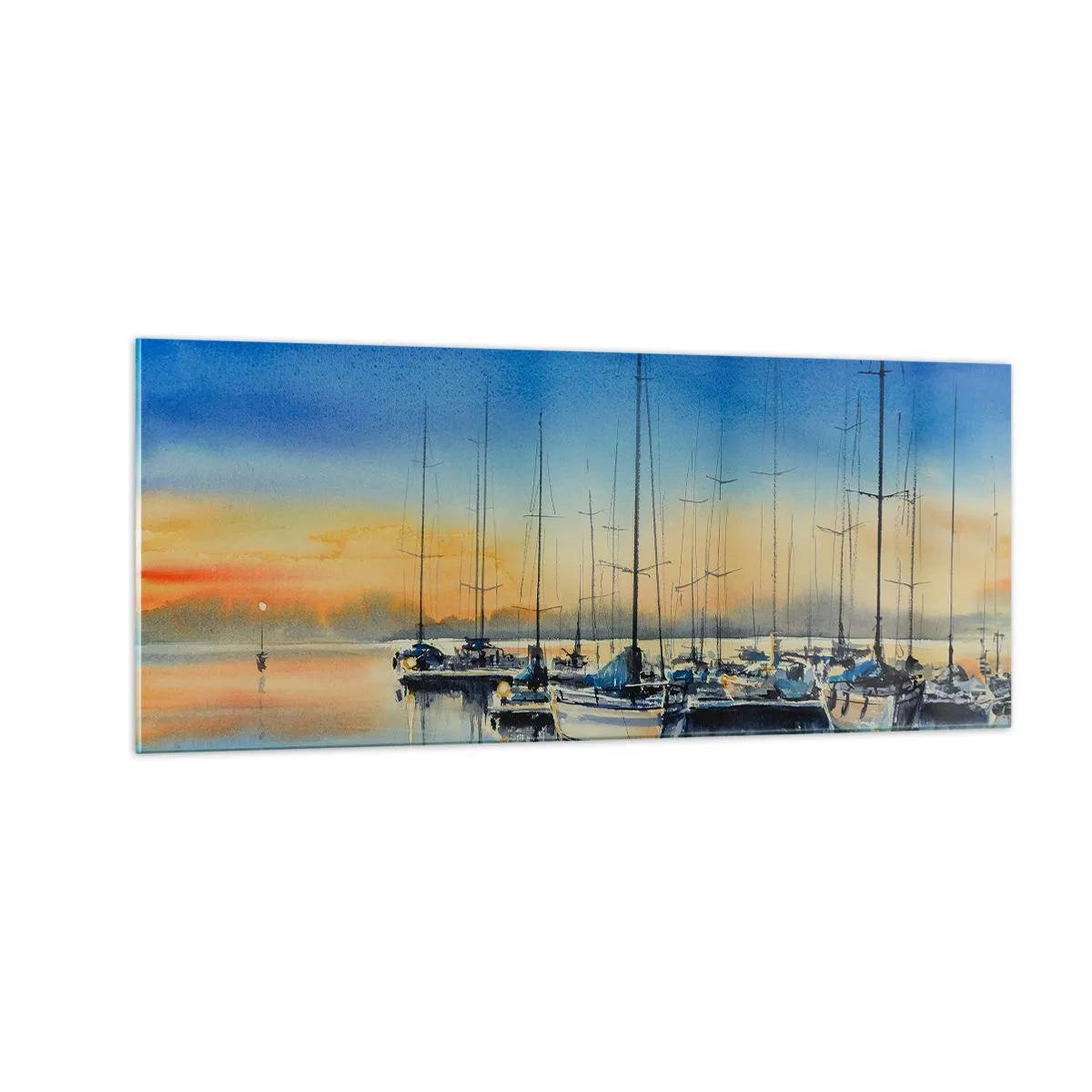 Obraz na skle - Koniec dobrého dňa - 100x40 cm