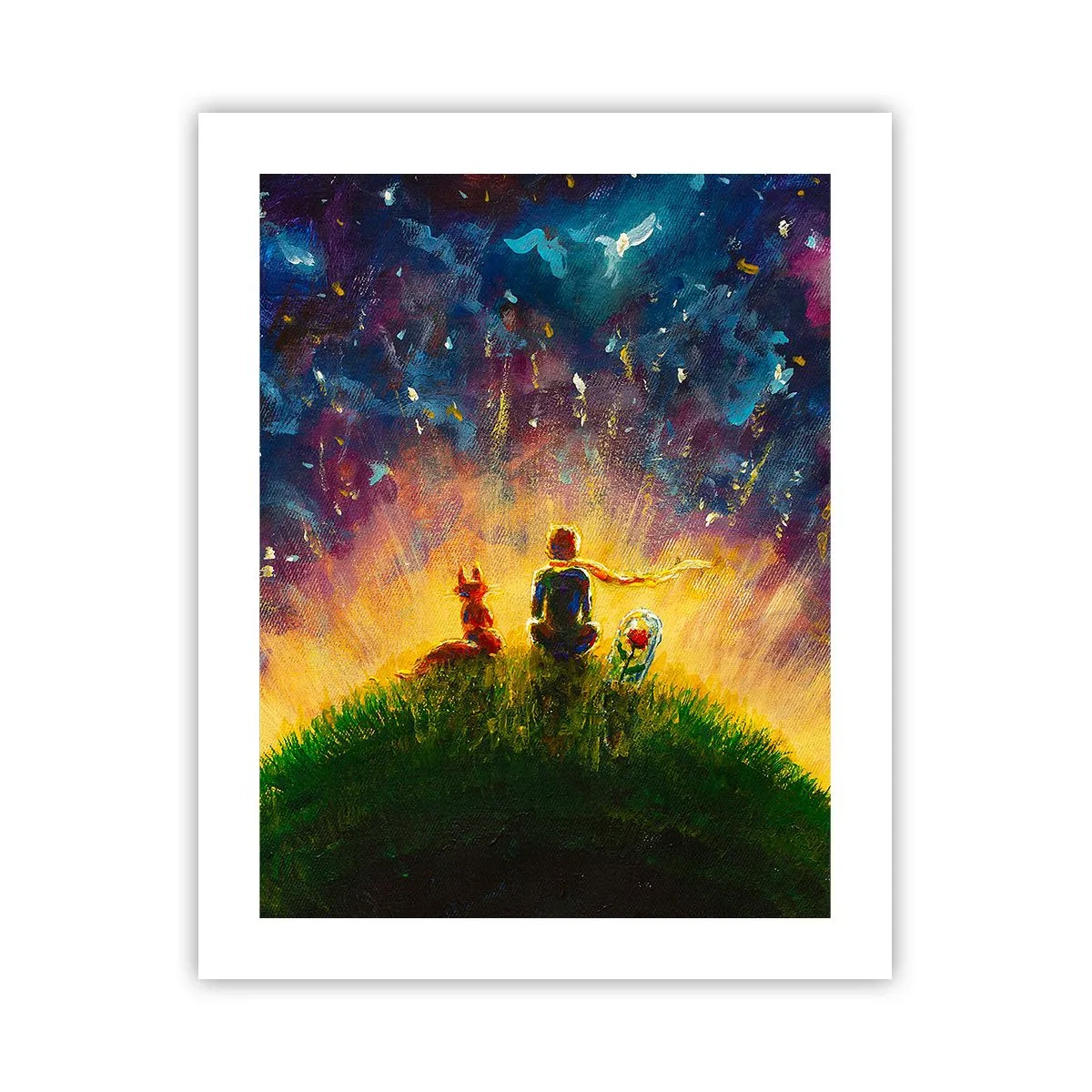 Plagát - Láska a priateľstvo - celý svet - 40x50 cm