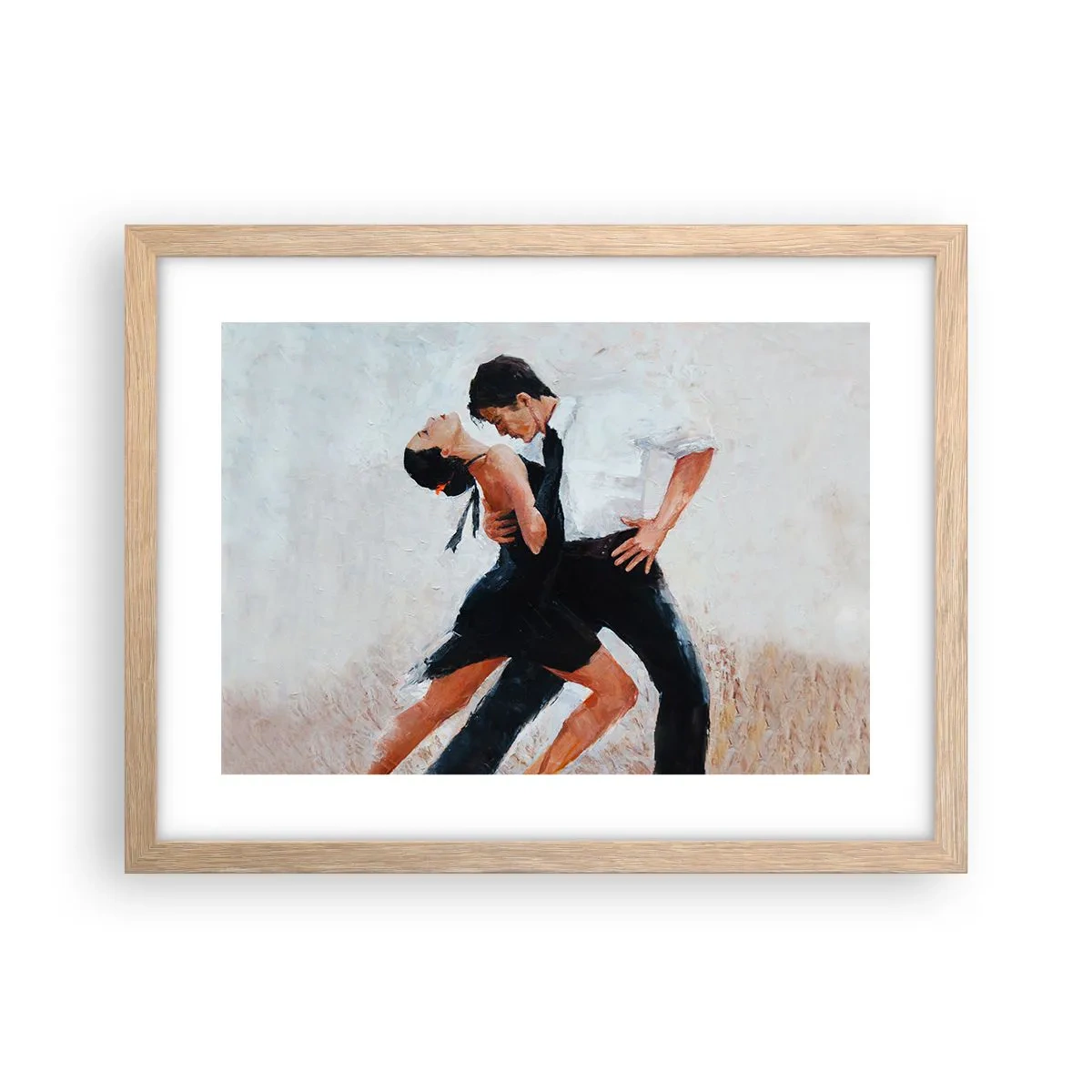 Plagát v ráme zo svetlého duba - Tango mojich túžob a snov - 40x30 cm