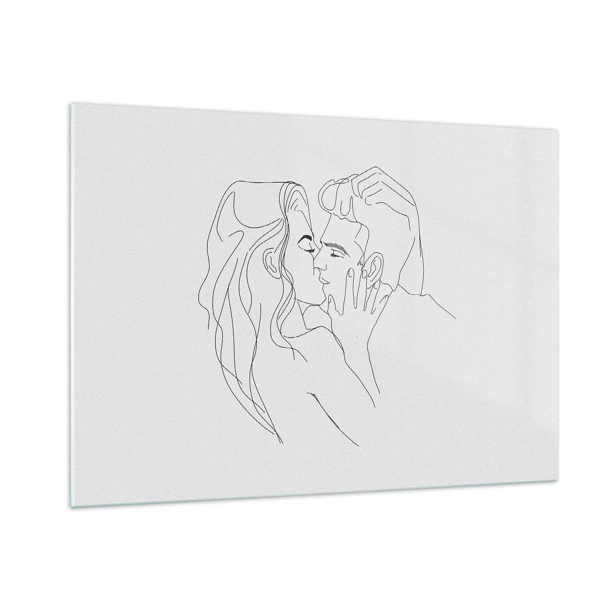 Obraz na skle - Jedným ťahom - 100x70 cm