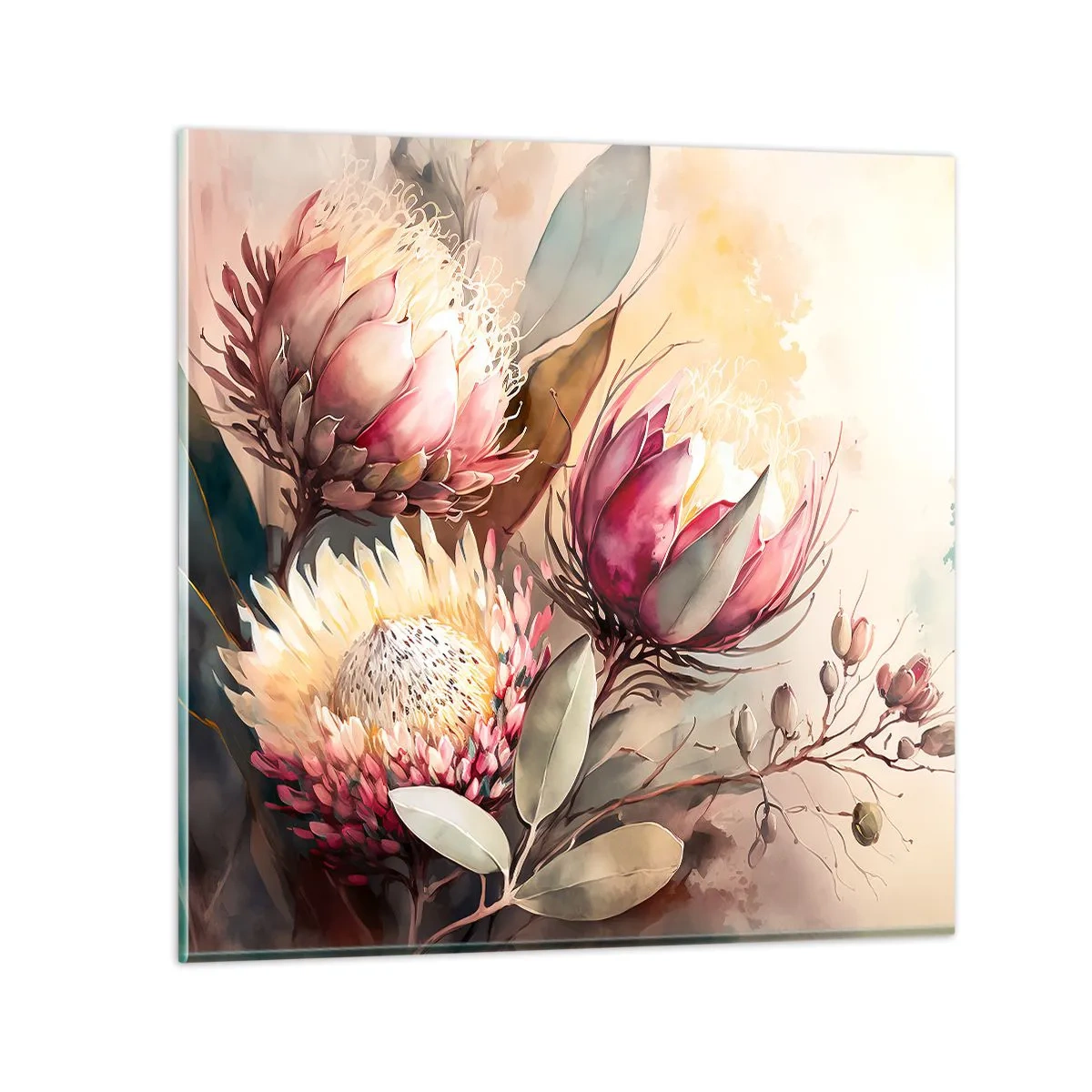 Obraz na skle - Z profilu a en face - 60x60 cm