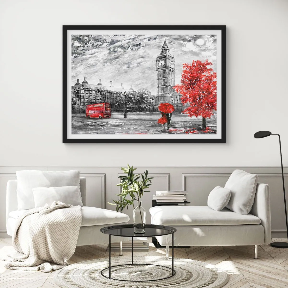 Plagát v čiernom ráme - Vzrušujúci deň - 40x30 cm