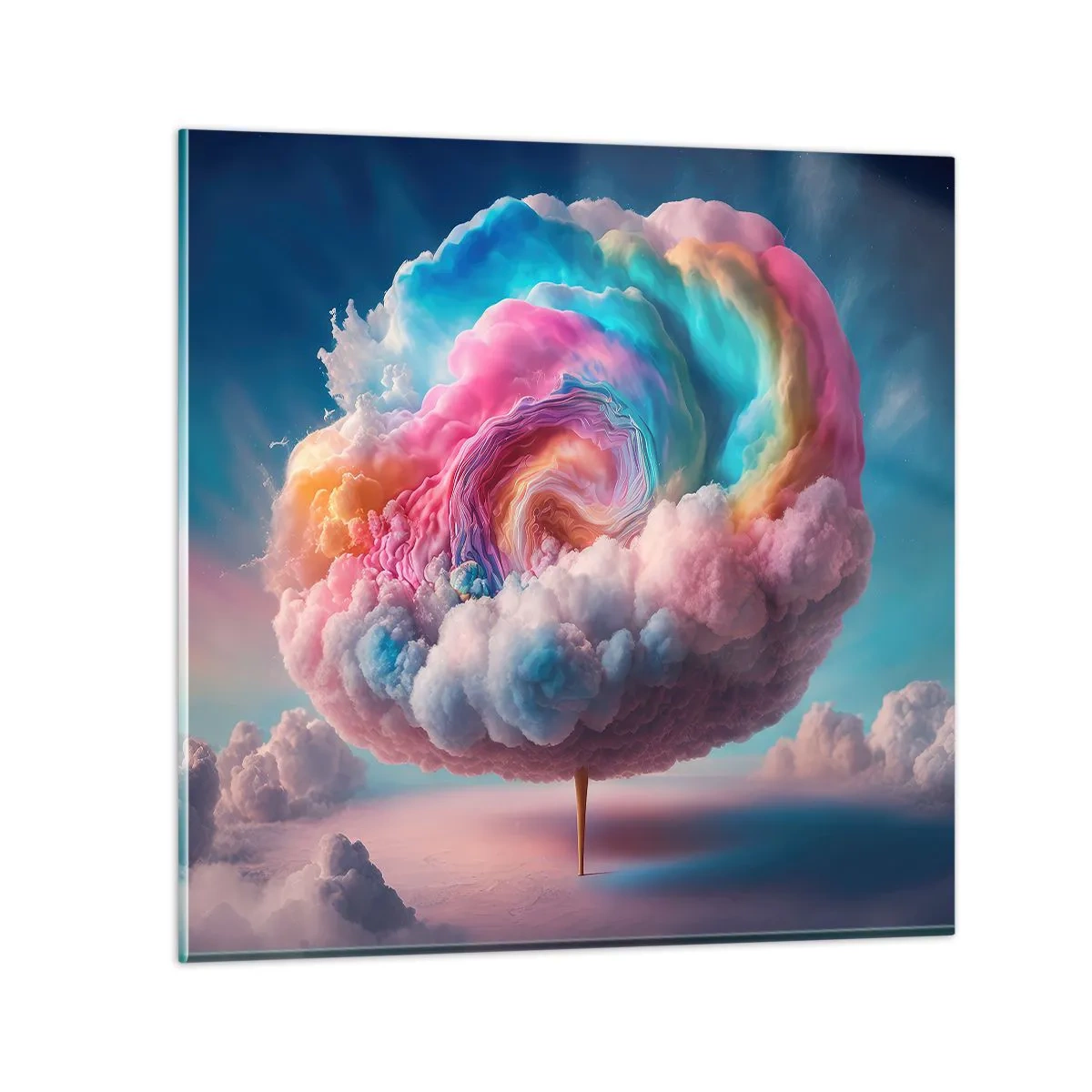 Obraz na skle - Sen o zábavnom parku - 70x70 cm