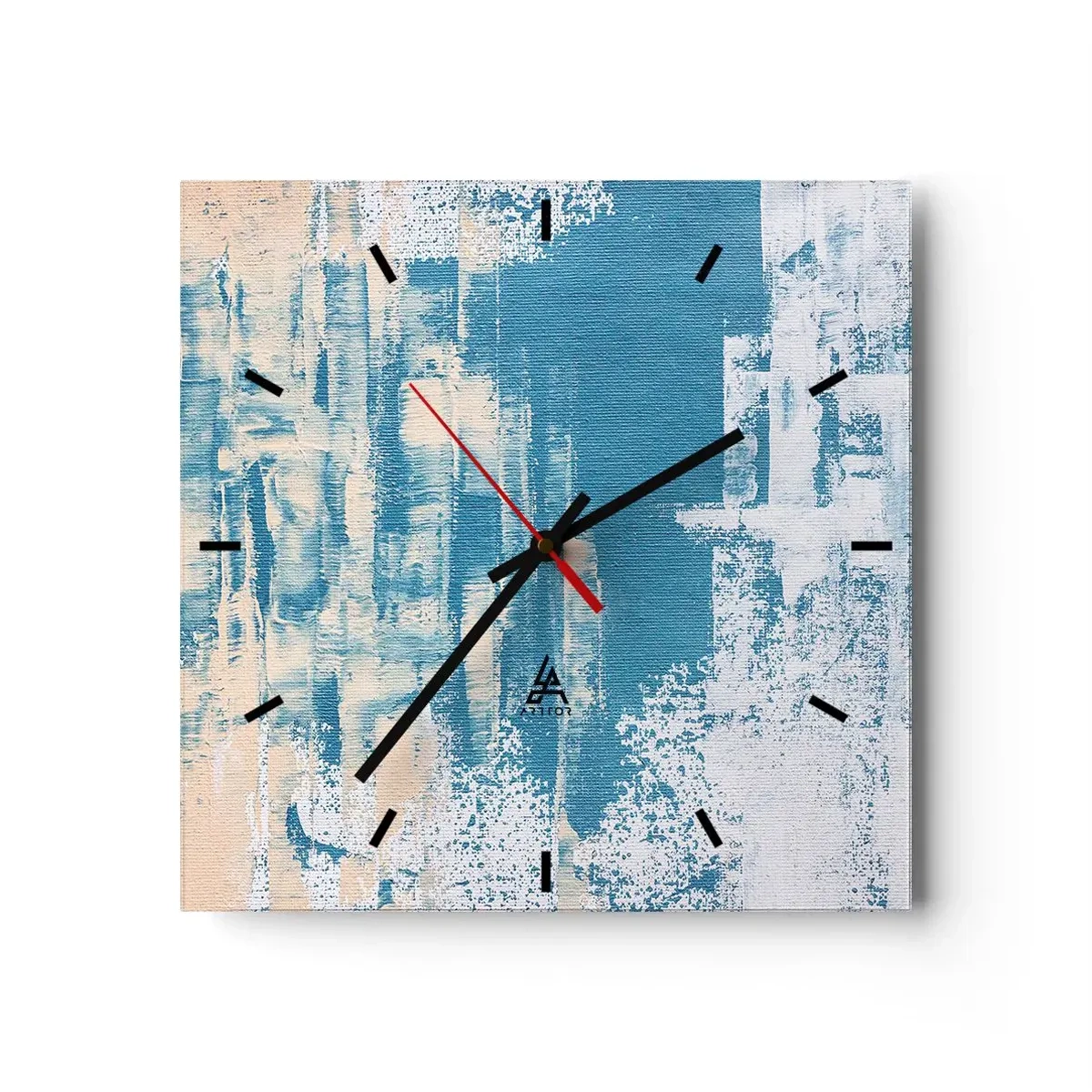 Nástenné hodiny - Cez cencúľ - 40x40 cm