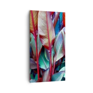 Obraz na plátne - Farebná húština - 55x100 cm