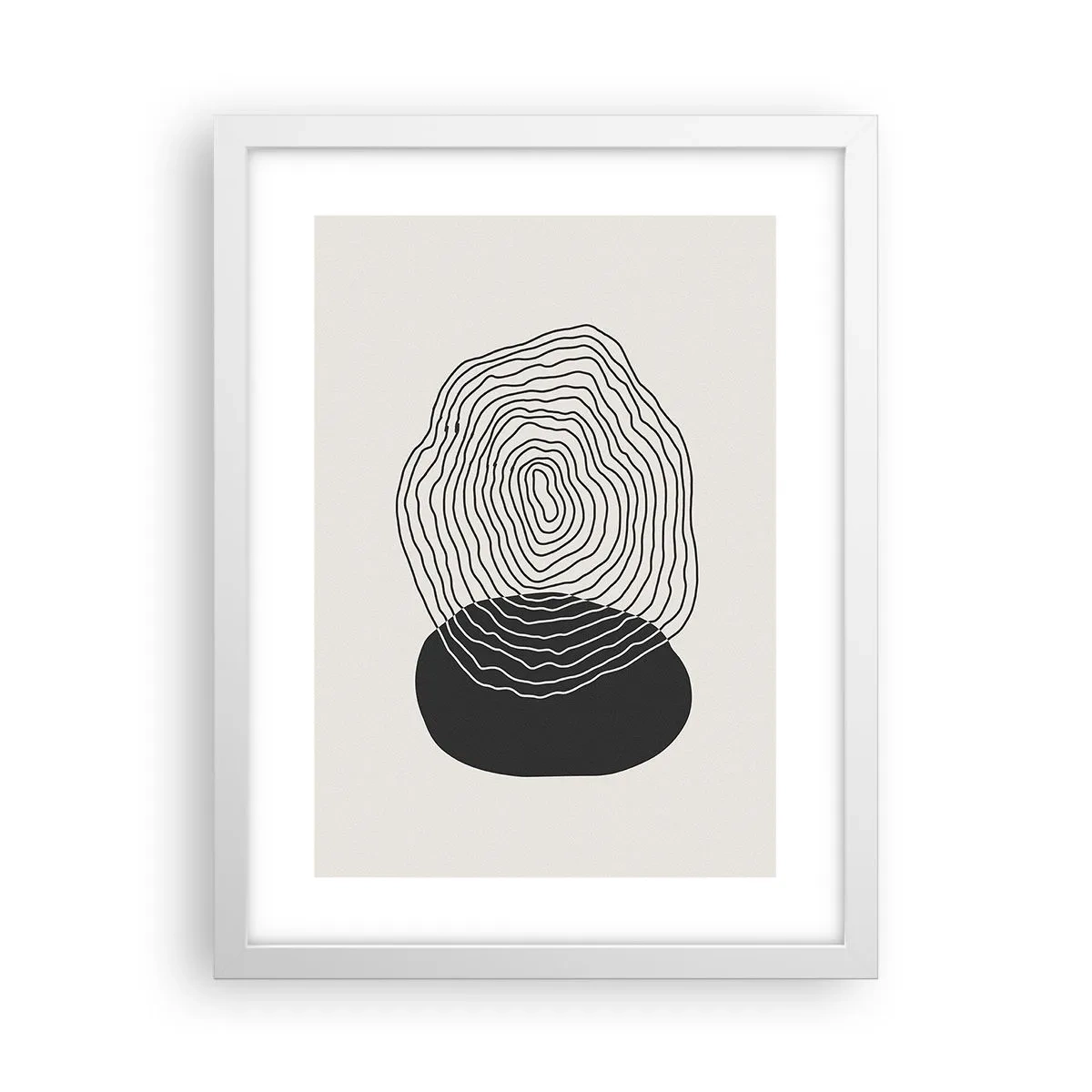 Plagát v bielom ráme - Trvanie a kmitanie - 30x40 cm