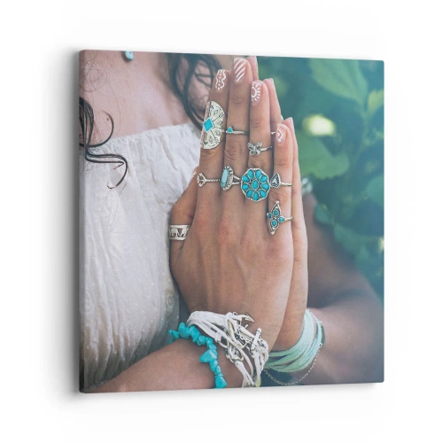 Obraz na plátne - Vitajte v centre bytia - 40x40 cm