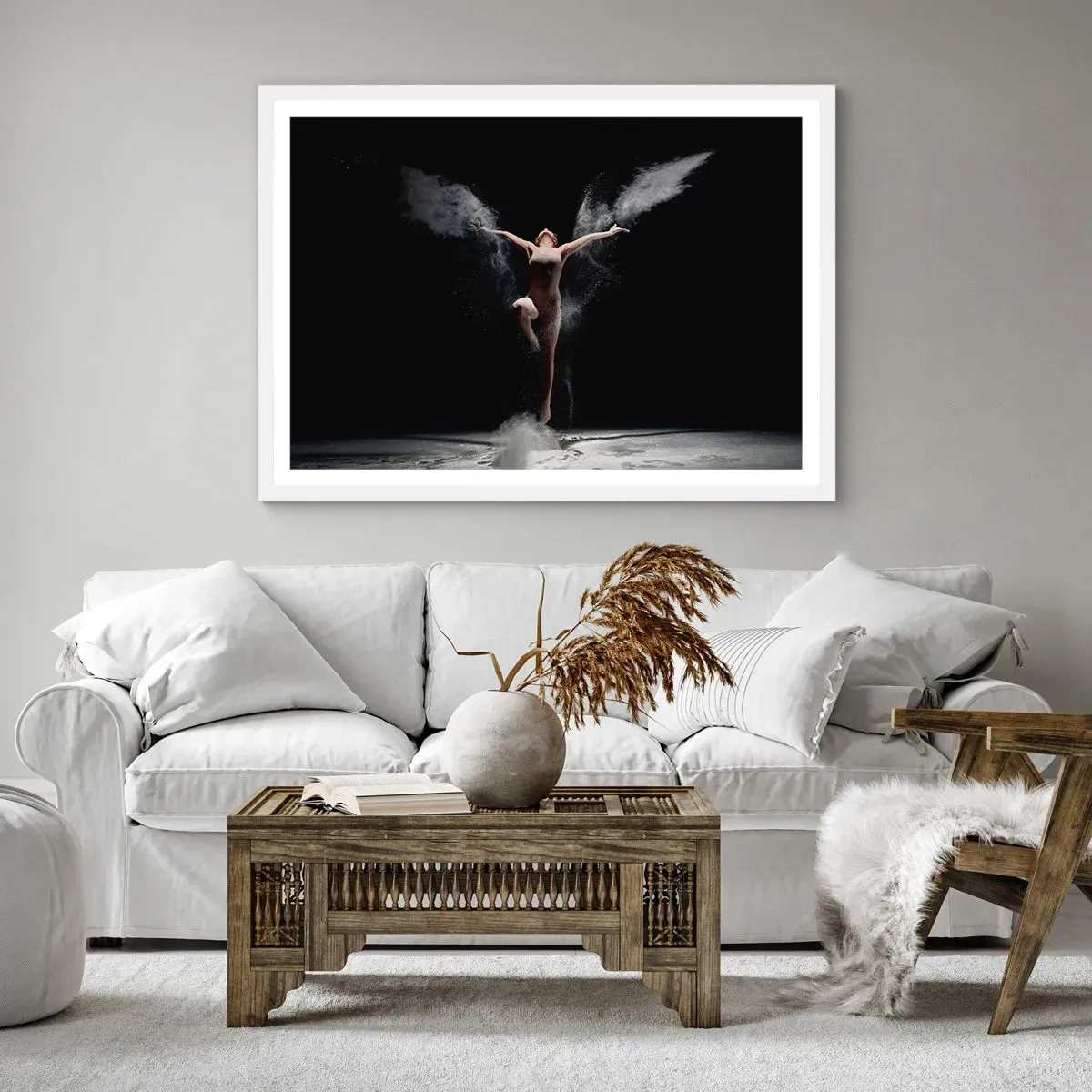 Plagát v bielom ráme - Elfovia existujú - 91x61 cm